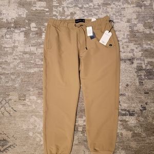 Abercombie mens tan travel jogger size m
